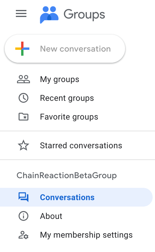 Conversations link